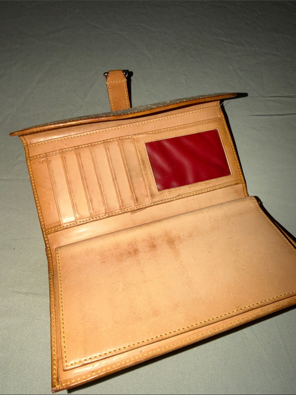 Dooney & Bourke Brown Monogram Satchel with Light Tan Trim - Picture 3 of 6
